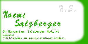 noemi salzberger business card